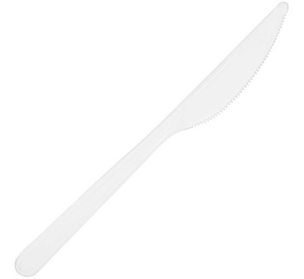 Plastik Bıçak Beyaz 50 li